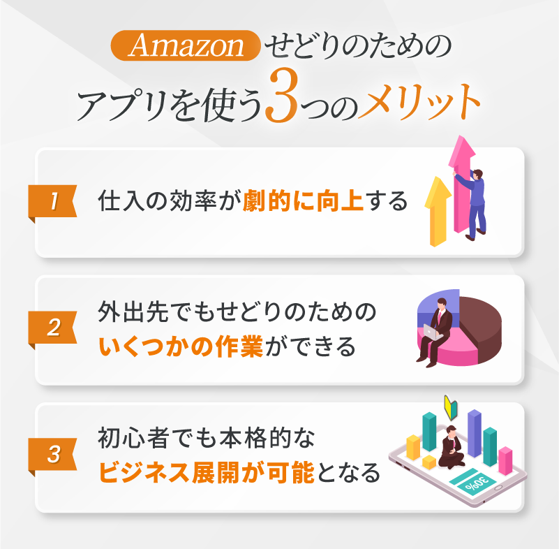 Amazonせどりのためのアプリを使う3つのメリット